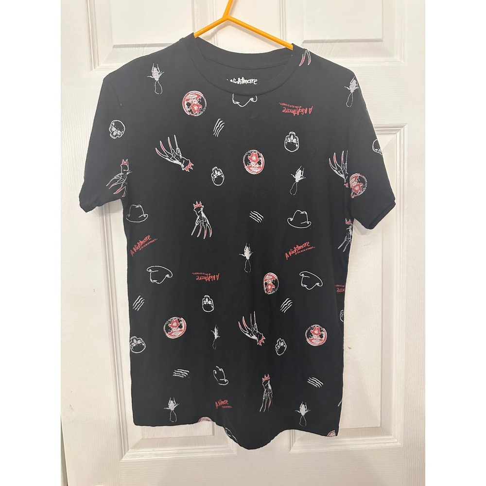 A Nightmare on Elm Street Freddy Krueger All Over Print T-Shirt Black Small